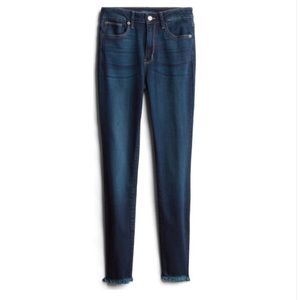 NWOT JUST USA Skinny High Rise Fray Hem